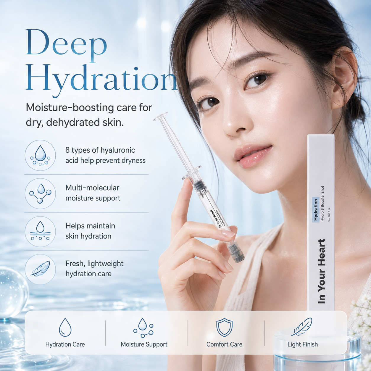 Hydro Booster Shot 3ml 1ea (8 Types Hyaluronic Acid)