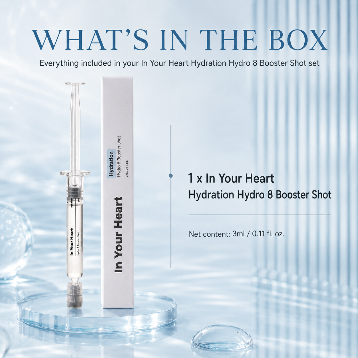 Hydro Booster Shot 3ml 1ea (8 Types Hyaluronic Acid)